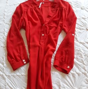 COPY - COPY - COPY - COPY - COPY - T. Orange Red  Blouse